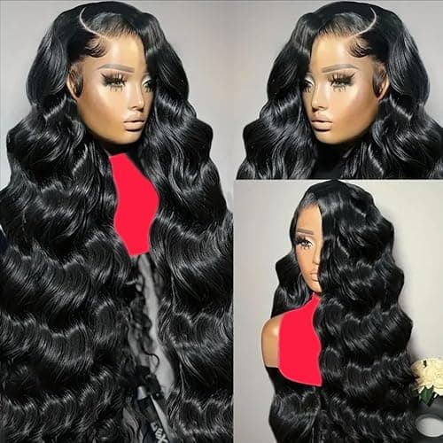 kolyula 13x6 Lace Front Wigs Human Hair Body Wave Lace Front Human Hair Wigs Pre Plucked HD Lace Front Wigs 180% Density Frontal Glueless Human Hair Wigs with Baby Hair (13x6-body wave, 30INCH) thumbnail 5