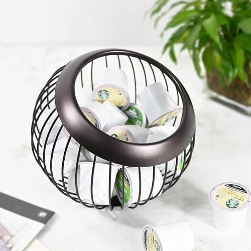 Coffee Pod Holder, Large Capacity K Cup Holder and Nespresso Pod Holder, Coffee Pod Storage for Keurig Pod Holder and Nespresso Vertuo Pod Holder, K Cup Organizer, Coffee Accessories thumbnail 2