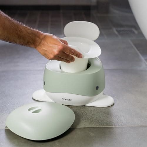 Kindsgut Potty Training Toilet in Whale Design, Designed in Germany, Potty Training in a Beautiful Design, Pistachio thumbnail 4