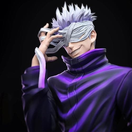 YLQANONG JJK Figures Gojos Anime Figure Statues Gojos JJK Anime Action Figurine Ornament Desk Decoration 13.78IN thumbnail 5