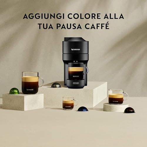 De'Longhi Nespresso Vertuo Pop ENV90.B, Macchina Caffè a Capsule con Tecnologia Centrifusion, 4 Formati in Tazza, Incluso Set di Benvenuto con 12 Capsule, 1260W, Liquorice Black thumbnail 6