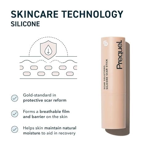 Prequel Skin Scar Solutions 60% Silicone Scar Stick. Thick Solid Velvety Film for Scars. Formula Infused with Centella Asiatica Extracts and Vitamin E. Soothing and Occlusive thumbnail 5