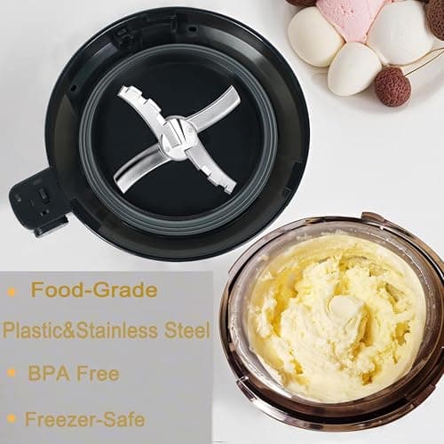 Outer Bowl Lid with Paddle Compatible with Ninja NC301 NC300 Series Ice Cream Maker,Reusable BPA-Free Replacement Lid, Creami Accessories Suit for NC299AMZ/NC301/NC300/NC201/NC101 Series thumbnail 8