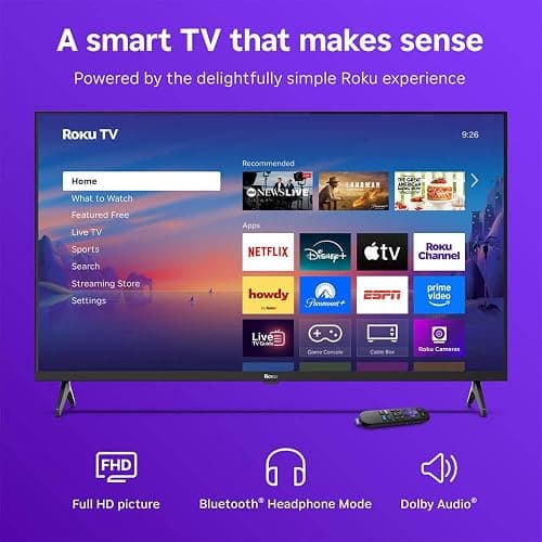 Roku 40" Select Series 1080p Full HD Smart TV TV Remote, Designed for Seamless Streaming, Wi-Fi, Color Enhancer - 40R3B4 thumbnail 3