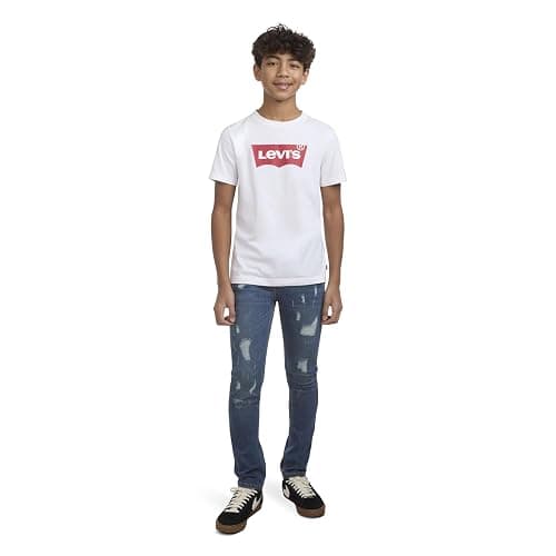 Levi's Boys' 510 Skinny Fit Destructed Jeans thumbnail 7