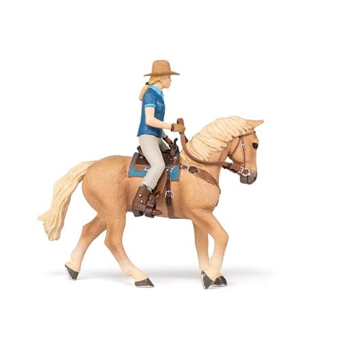 Papo - Realistic Western Horse And Rider Figure - Ages 3+ - Equestrian World Collection - Creative Play Wild West Adventure - Gift Idea Toy for Girls and Boys thumbnail 6