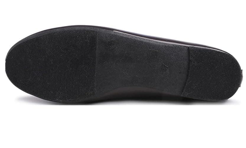 FEVERSOLE Women's Macaroon Colorful Memory Foam Cushion Insock Patent Ballet Flat thumbnail 6