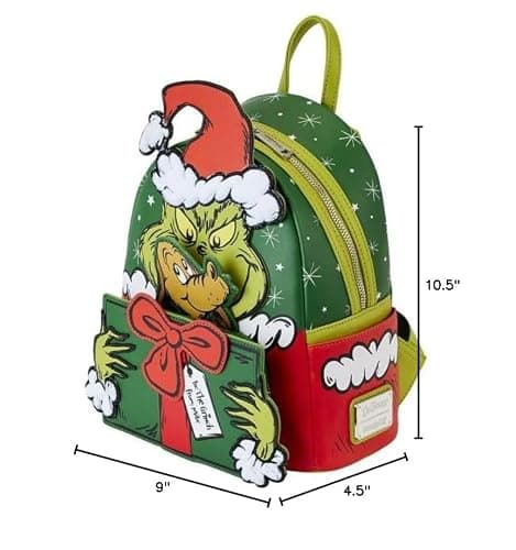 Loungefly Dr. Seuss' How the Grinch Stole Christmas! Santa Cosplay Mini Backpack thumbnail 3