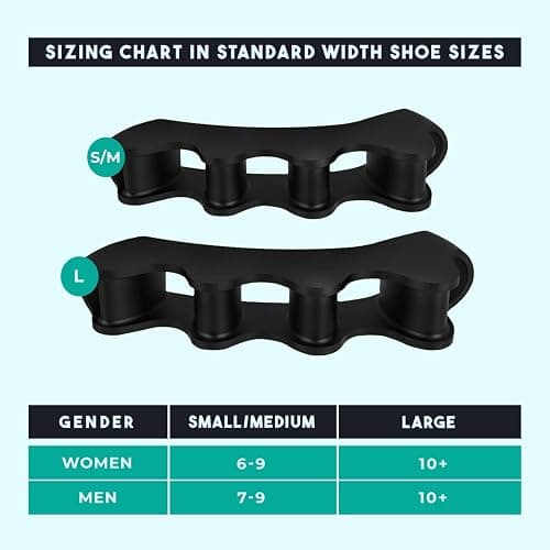VYCE PrimalStep Toe Separators, Spreaders, Spacers, Straightener to Correct Toes for Men and Women, Bunion Corrector, Plantar Fasciitis and Athletic Mobility, S/M thumbnail 8