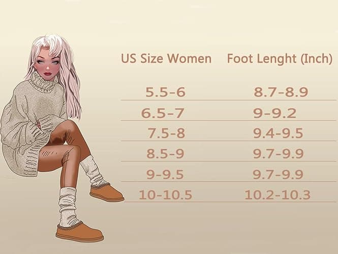 Snow Boots for Women, Mini Ankle Booties Memory Foam Winter Shoes Low Heel Suede Leather Fur lined Warm Flat Boots thumbnail 6