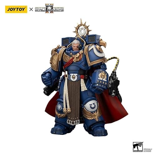 JoyToy Warhammer 40K Ultramarines Marneus Calgar, Chapter Master with MKX Gravis Armour and Gauntlets of Ultramar 1:18 Scale Action Figure Mecha Joy Toy Collection Model 5.3in thumbnail 5