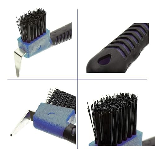 BOTH WINNERS 4Pcs Horse Hoof Pick Brushes, with Soft Touch Rubber Handle thumbnail 2