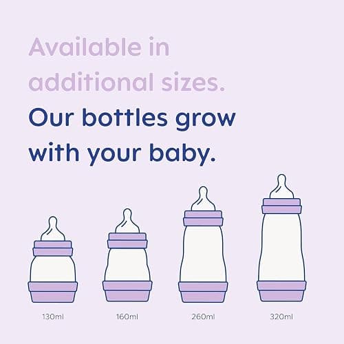 MAM Easy Start Anti-Colic Bottle Starter Set | Includes 4X Feeding Bottles and MAM Original Start 0-2 Month Soother | Self-Sterilising | Baby Gift Set of Newborn Essentials | White (Various Designs) - Set - White thumbnail 5