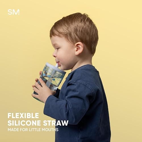 Simple Modern Toddler Tumbler with Straw | 12oz Cute Kids Cup, Farm Animals | Junior Tumbler Kids Water Bottle & Spill Proof Sippy Cup for Girls, Boys | See-Through Lid, Toddler Cup | Farm Animals thumbnail 6
