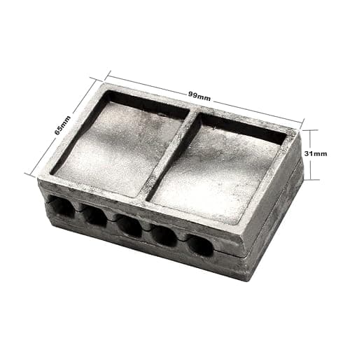 Dimatteo Bank Sinker Molds with 5 Cavities and 1,2.3-Ounce,Without Handle thumbnail 4