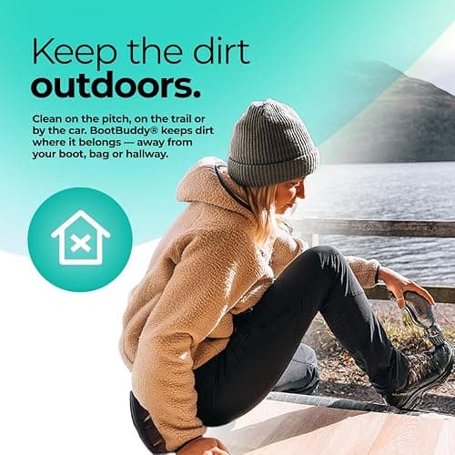 BootBuddy Shoe & Boot Cleaner Brush – Footwear Cleaning Kit for Hiking Boots, Golf Shoes, Football Boots, Running Shoes & Wellies – Cleans Mud, Dirt & Stains in Minutes – As Seen on Dragons’ Den thumbnail 8