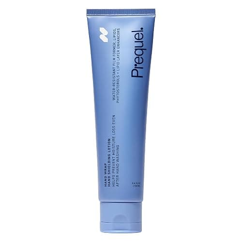 Prequel Skin Hand Wrap, Hand Cream for Dry Cracked Hands. Deep Nourishing Moisturizing Formula. Non-Greasy Balm for Women and Men. Unscented Skincare with Moisture Lock Formula. 3.4oz - Image 1