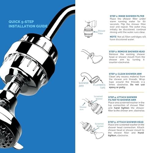 AquaBliss High Output Revitalizing Shower Filter - Reduces Dry Itchy Skin, Dandruff, Eczema, and Dramatically Improves The Condition of Your Skin, Hair and Nails - Oil Rubbed Bronze (SF100-ORB) thumbnail 4
