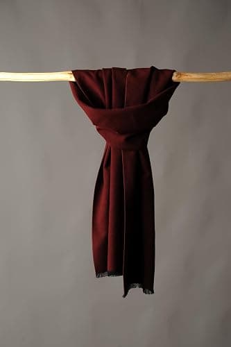 CUDDLE DREAMS Men's Silk Scarves for Winter, 100% Mulberry Silk Brushed, Luxuriously Soft & Warm, Decent Box Packed thumbnail 4