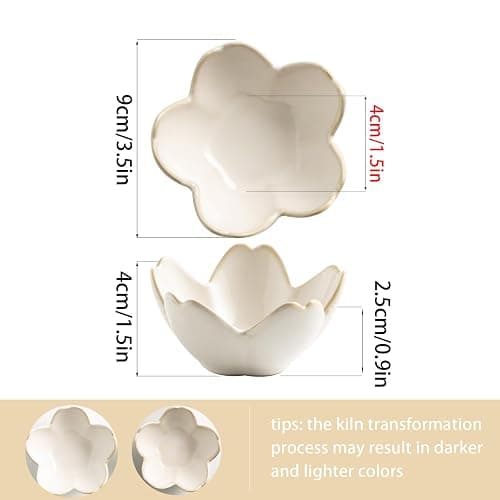 Flower Ring Holder Dish, Ceramic Jewelry Tray Dish, Small Trinket Dish, Jewelry Plate Bowl, Cute Jewlery Ring Holder Dish, Aesthetic Room Decor, Christmas Birthday Gifts for Women, 1 pack (white) thumbnail 4