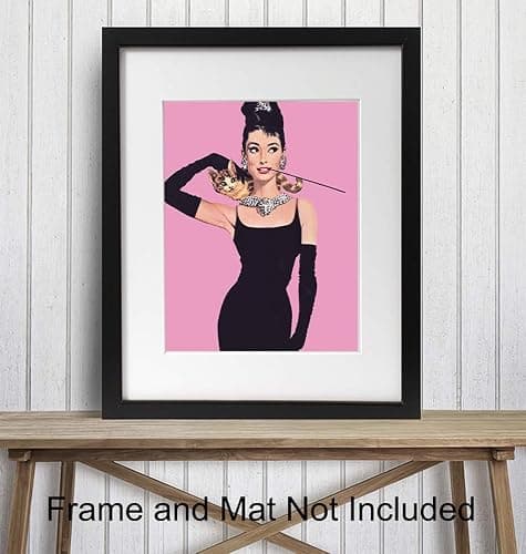 Audrey Hepburn Wall Art, Home Decor - 8x10 Pop Art Poster, Print - Contemporary Modern Room Decorations - Great Gift for Women, Her, Wife, Woman - Unframed PicturePhoto thumbnail 2