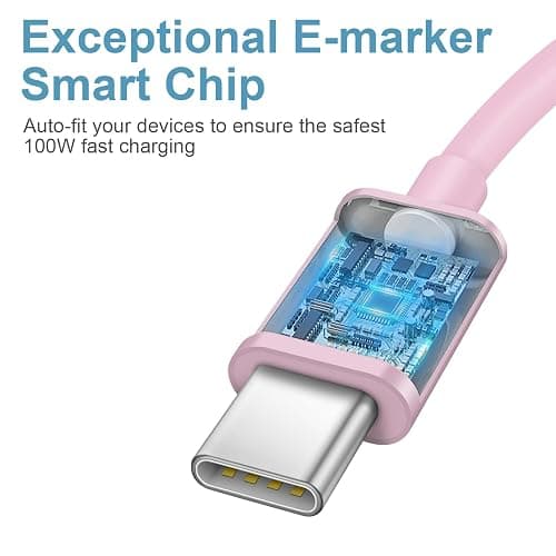 iPhone 17 16 15 Charger Fast Charging Type C Chargers USB C Charger Block iPhone Air Chargers with 2 Pack 6FT Cable for iPhone 17/17 Plus/17 Pro Max/16/16 Plus/16 Pro Max/15 Pro Max/iPad Pro(Pink) thumbnail 2