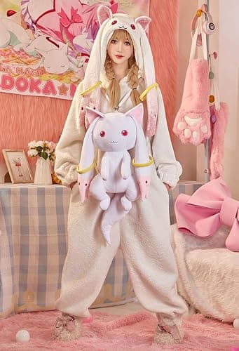 Micotaku Women Backpack Puella Magi Madoka Magica Officially Licensed Cute Kyubey Backpack thumbnail 4