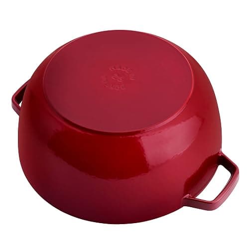 Staub Cast Iron Essential French Oven, Dutch Oven, 5-quart, serves 5-6, Made in France - Cherry thumbnail 5
