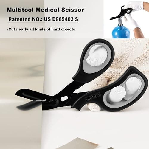 MEUUT 3 Pack Pen light & Medical Scissors-One Pantented Trauma Scissor Two LED Penlight with Pupil Gauge -8" Bandage Scissor for Nurse Doctor EMT thumbnail 5