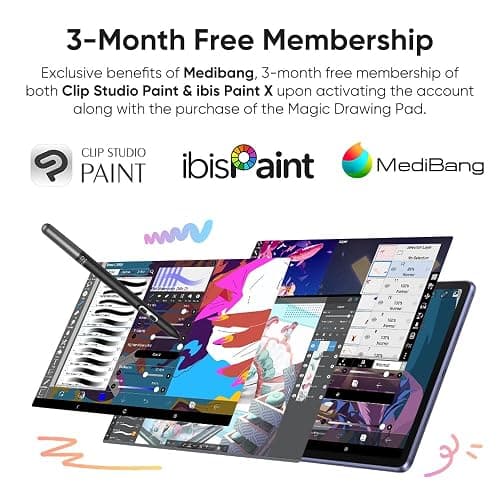 XPPen Magic Drawing Pad 12.2 Inch Standalone Drawing Tablet No Computer Needed with 16384 Pressure Levels X3 Pro Slim Stylus Tilt Support Paper-Like Screen 8GB + 256GB for Digital Drawing Artists thumbnail 5