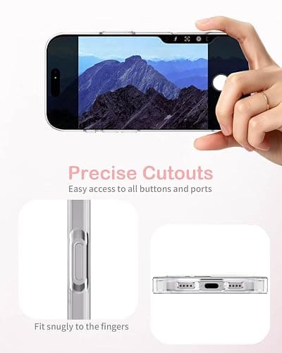 Feams for iPhone 16 Case [Compatible with Magsafe] Slim Shockproof Protective TPU Phone Cover for iPhone 16 6.1" Women Girls, Pastel Pink Polka Dot thumbnail 7