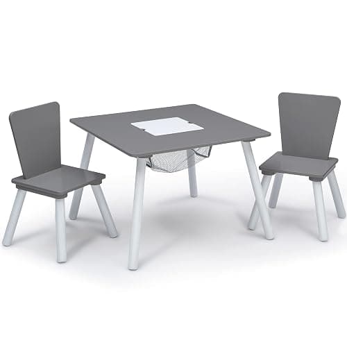Delta Children 4-Piece Toddler Playroom Set, Grey/White thumbnail 4