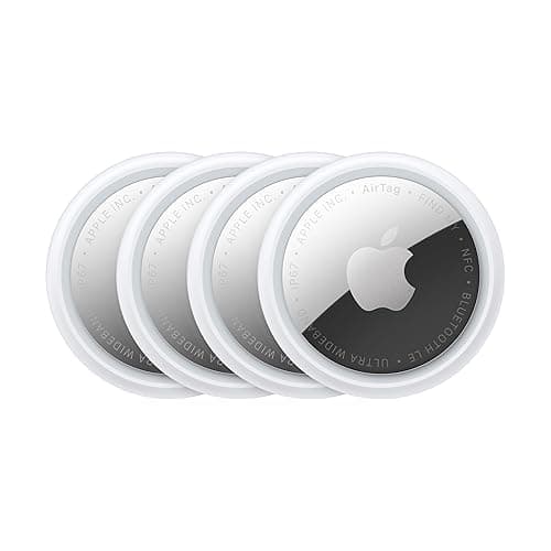 Apple AirTag (2nd Generation) - 4 Pack: Tracker for Keychain, Wallet, and More; Locator with Sound; Simple One-Tap Setup with iPhone or iPad; Key Finder with up to 1.5X Precision Finding Range* - Image 1