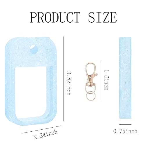 SUBANG 5 Pieces Silicone Case Compatible with Touchland Hand Sanitizer Spray Protective Case with Keychain for Power Mist and Glow Mist 1 fl oz thumbnail 3