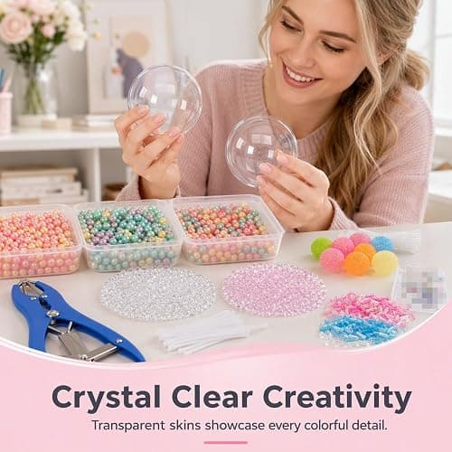 DIY Squishy Kit & Stress Ball Making Kit with Filler and Tool，1 Set | DIY Stress Ball Making Kit Complete Stress Ball DIY Kit with 10 Blank Skins 9 Fillers & Cable and Ties Expander Tool thumbnail 2