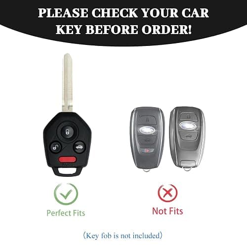 OFF WE GO for Subaru Key Fob Cover, Soft TPU Protection Key Fob Case Compatible with Subaru Ascent Crosstrek Forester Impreza Legacy Outback Solterra BRZ WRX STI XV Smart Car Key (Silver Purple) thumbnail 2