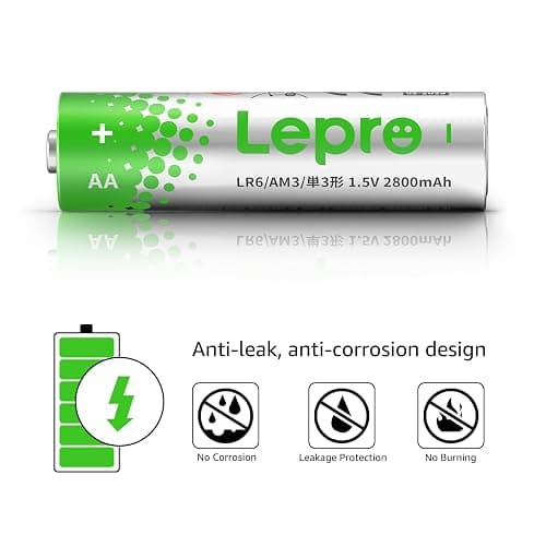 Lepro Batteries Variety Pack, AA and AAA Batteries Combo Pack 24 Count, 2800mAh Alkaline Power - 12 Double AA Batteries and 12 Triple AAA Batteries【Not Rechargeable】 thumbnail 3