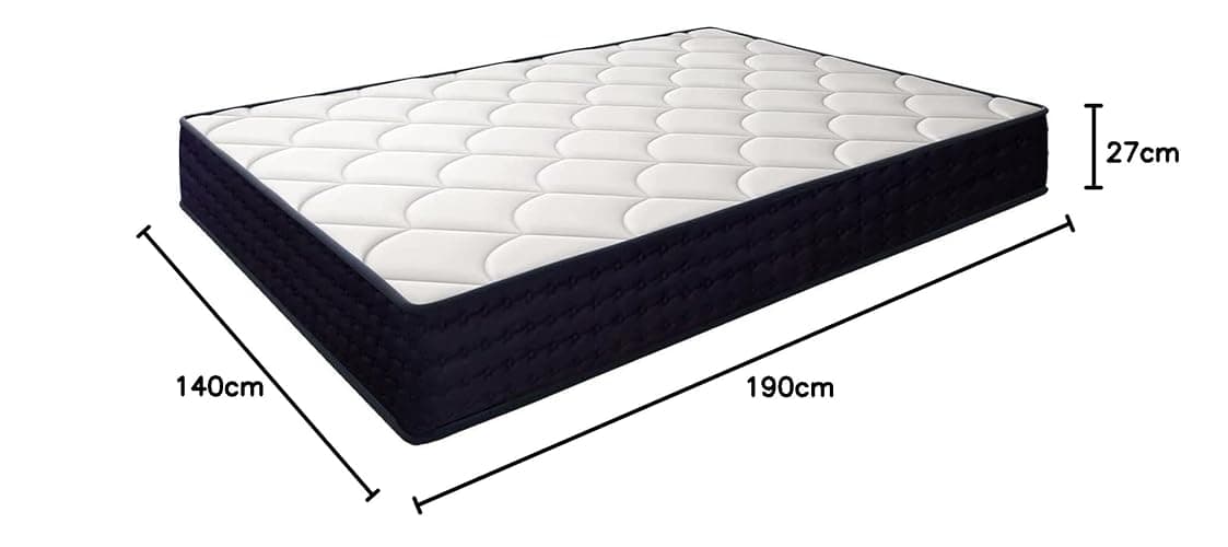 Matelas 140x190, IZTOSS Matelas Équilibré Mémoire de Forme 11 Zones Différenciées 27cm de Hauteur thumbnail 2