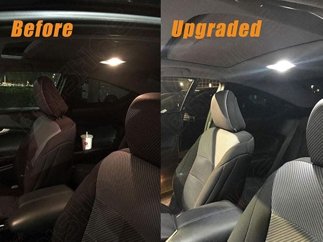 BRISHINE White Interior LED Lights Kit for Subaru Outback 2000 2001 2002 2003 2004 2005 2006 2007 2008 2009 Super Bright 6000K LED Interior Light Bulbs Package + License Plate Lights and Install Tool thumbnail 2