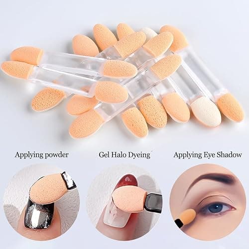 6 Colors Chrome Nail Powder,Gold Silver Super Metallic Effect Chrome Powder for Nails,Holographic Mirror Glitter White Pearl Pigment Dust Kit for Gel Polish Nail Art Decoration Manicure Nail Supplies thumbnail 8