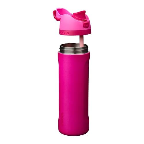 Owala FreeSip Insulated Stainless Steel Water Bottle with Straw, BPA-Free Sports Water Bottle, Great for Travel, 24 Oz, Read My Lips thumbnail 2