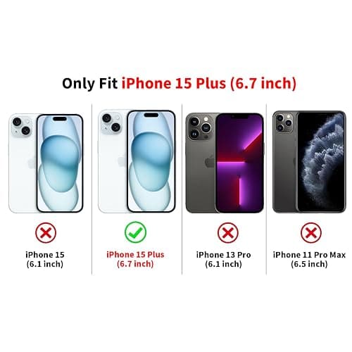 lioscre Pink Cute Hibiscus Flower Phone Case for iPhone 15 Plus 6.7", Compatible with MagSafe, Floral Pattern Print Design Magnetic Case for Women Girls Soft TPU Hard PC Shockproof Funda Cover thumbnail 2