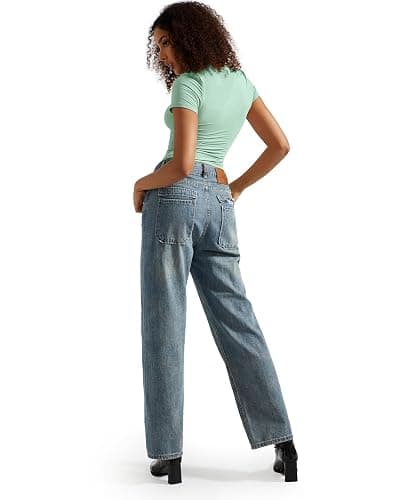 SUUKSESS Women Double Lined Fitted Basic Tee Crew Neck Short Sleeve Y2K Crop Top thumbnail 5