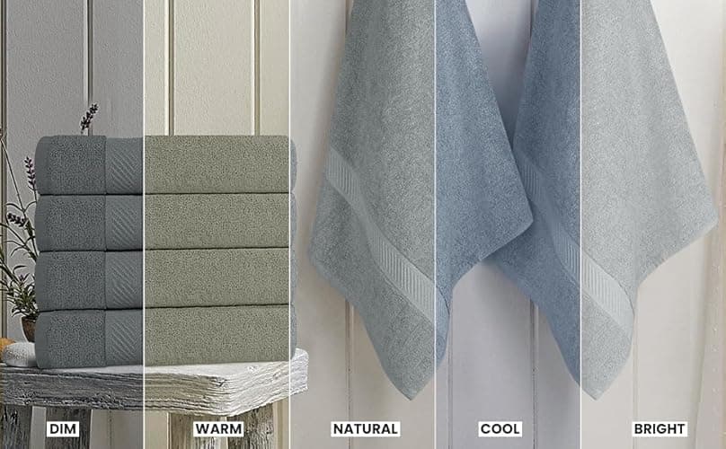 Utopia Towels 6 Pack Bath Towel Set (24 x 48 Inches), 500 GSM 100% Ring Spun Cotton Medium Lightweight and Highly Absorbent Quick Drying, Premium Towels for Hotel, Spa and Bathroom (Cool Grey) - 24 x 48 Inches - 6 Pack - Cool Grey thumbnail 6
