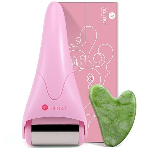 BAIMEI IcyMe Stainless Steel Ice Roller for Face & Gua Sha Facial Tools, Soothes Puffiness, Self - Care Gift for Women - Image 1