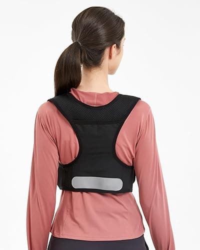 Zelvot Running Vest for Women Men, USA Original Patent, Adjustable Chest Straps Running Hydration Vest with 500ml Soft Flask, Breathable Reflective Hydration Backpack for Marathon - Black - XS-S thumbnail 8