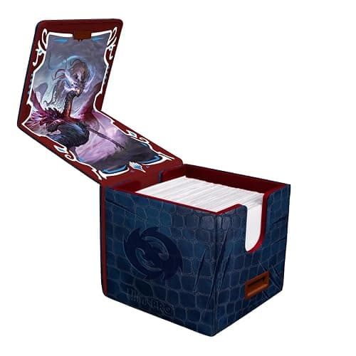 Ultra Pro - Tarkir Dragonstorm Shiko, Paragon of the Way Premium Alcove Edge Deck Box for Magic: The Gathering | Premium Deck Box Dragon Scale Design Magnetic Closure Card Storage MTG Accessories thumbnail 2