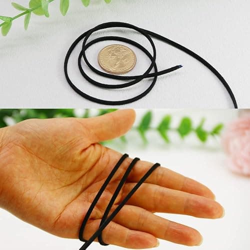 100 Yards Suede Leather Cords Leather Lace Flat Faux Suede Cord String Thread Velvet Cord for Necklace, Bracelet, Beading and DIY Crafts 20 Color Mixed thumbnail 6
