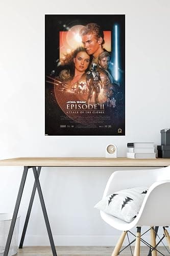 Trends International 24X36 Star Wars: Attack Of The Clones - One Sheet Wall Poster, 24" x 36", Premium Unframed Version thumbnail 4