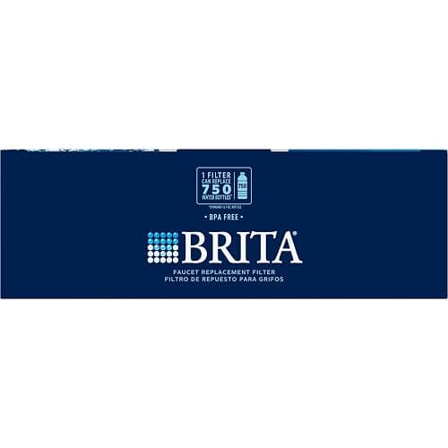 Brita Replacement Water Filter for Faucet Mount, Removes 99% of Lead, Sink Filtration System, Chrome, 3 Count thumbnail 11